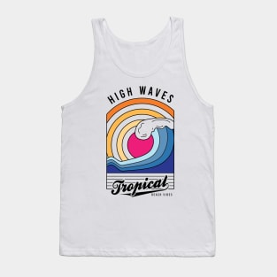 Sunset Ocean Waves Tank Top